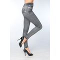 Women's Grey High-Waist Jeggings